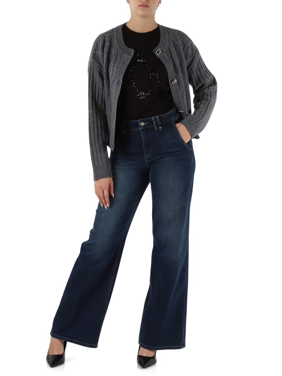 BLU | Pantalone jeans FLARE FRENCH POCKETS