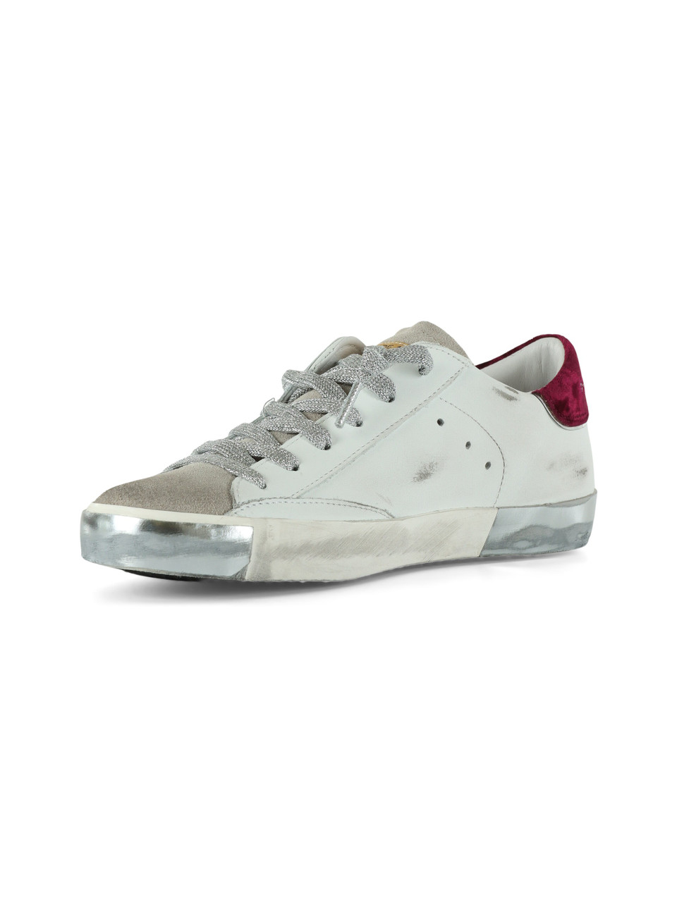 BIANCO | Sneakers in pelle PRSX LOW con inserti a contrasto