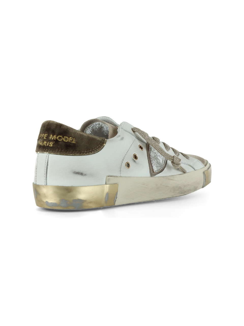 BIANCO | Sneakers in pelle PRSX LOW con inserti a contrasto