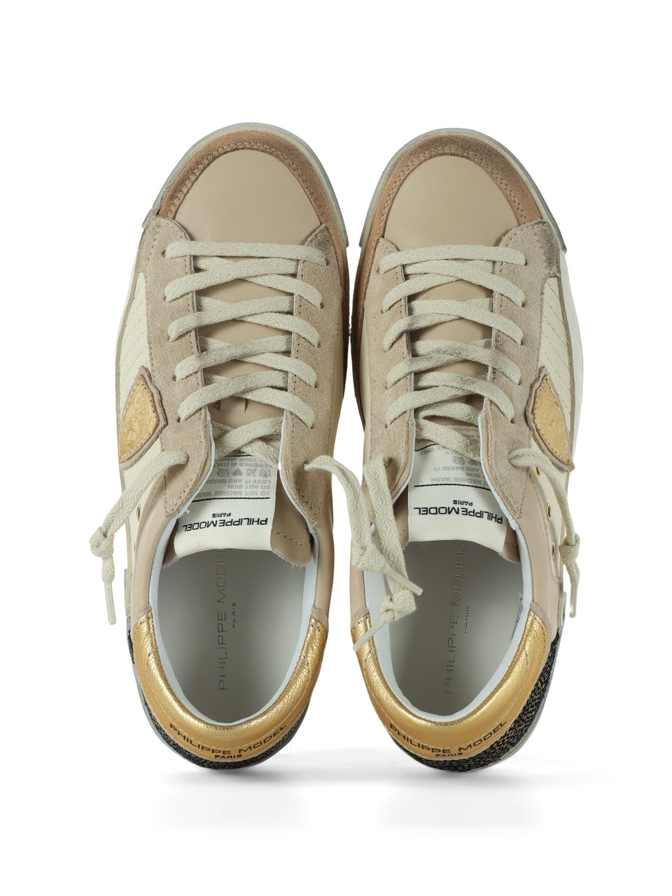 BEIGE | Sneakers in pelle PRSX LOW con dettagli decorativi