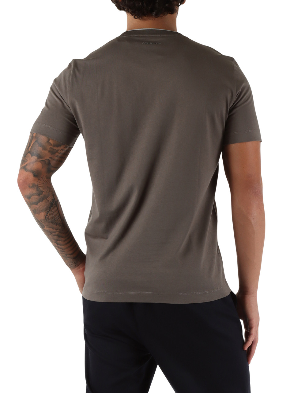 TORTORA | T-shirt in cotone con dettaglio a contrasto