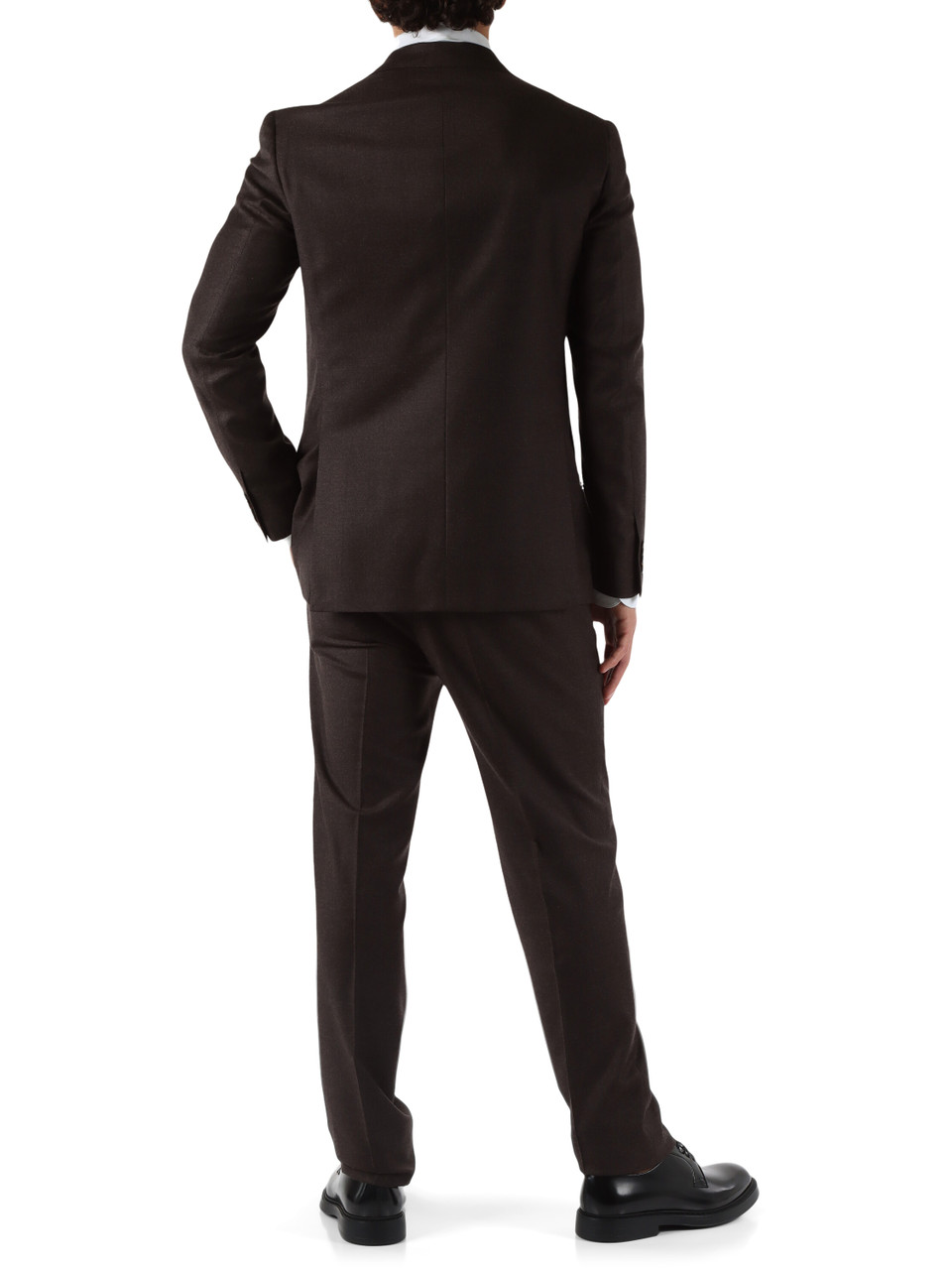 MARRONE | Abito due pezzi Drop 6R in lana vergine