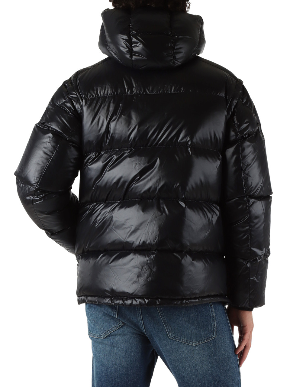 NERO | Piumino ANTON con maniche e cappuccio rimovbili