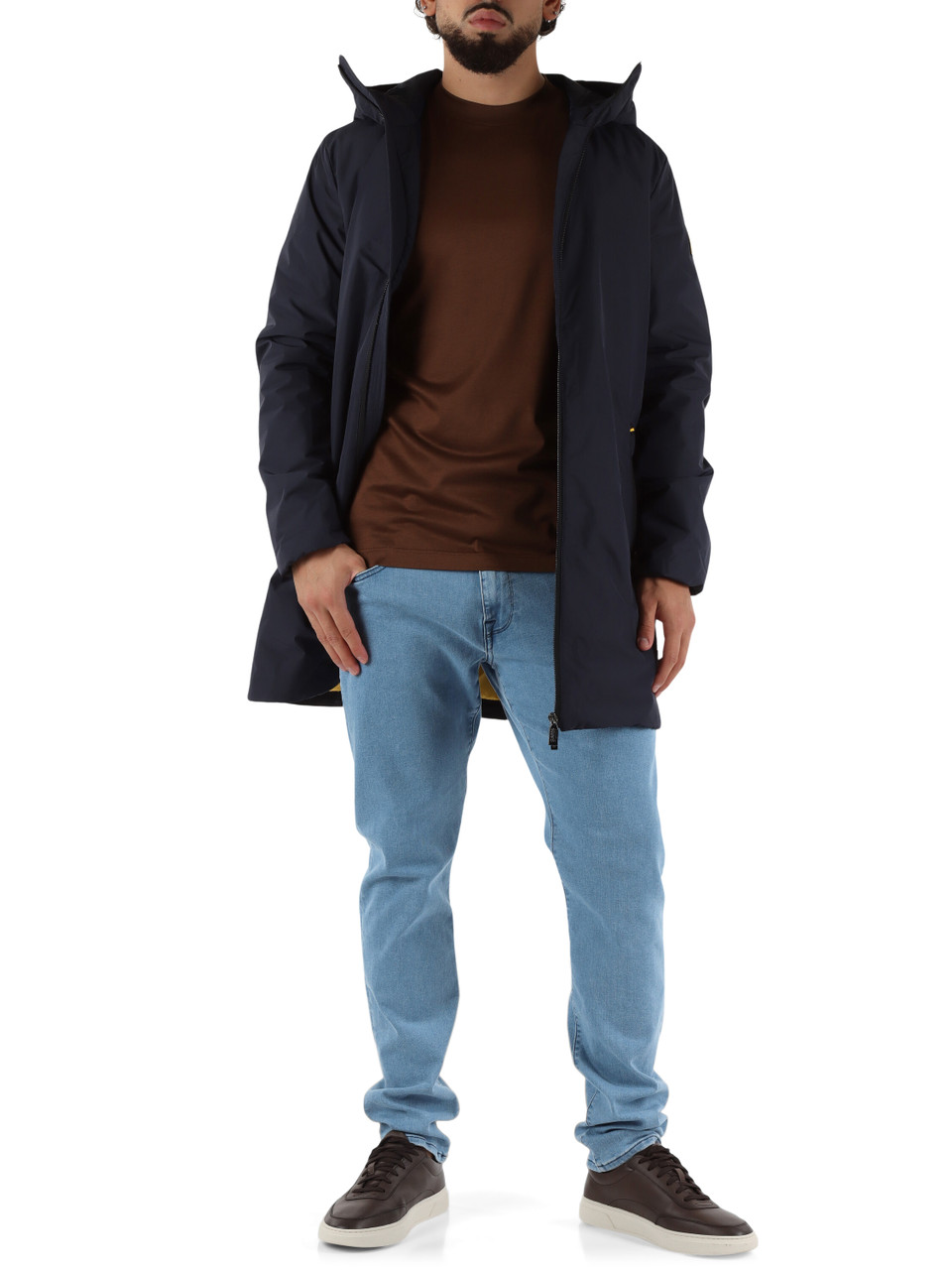 BLU SCURO | Giubbotto tre quarti GUNBU con imbottitura leggera