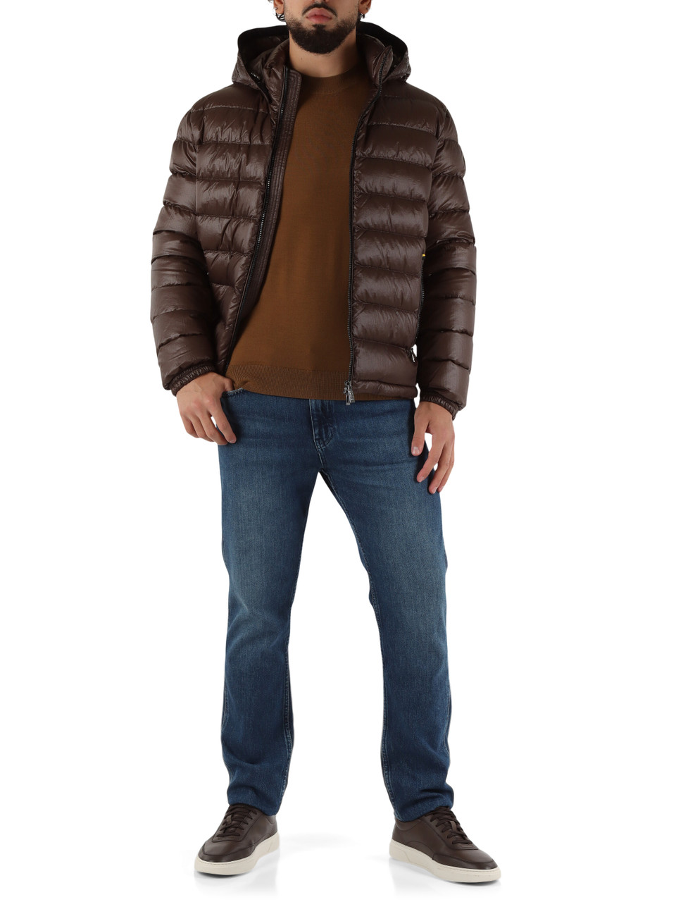 MARRONE | Piumino trapuntato NED 2.0 800 Fill Power Technology