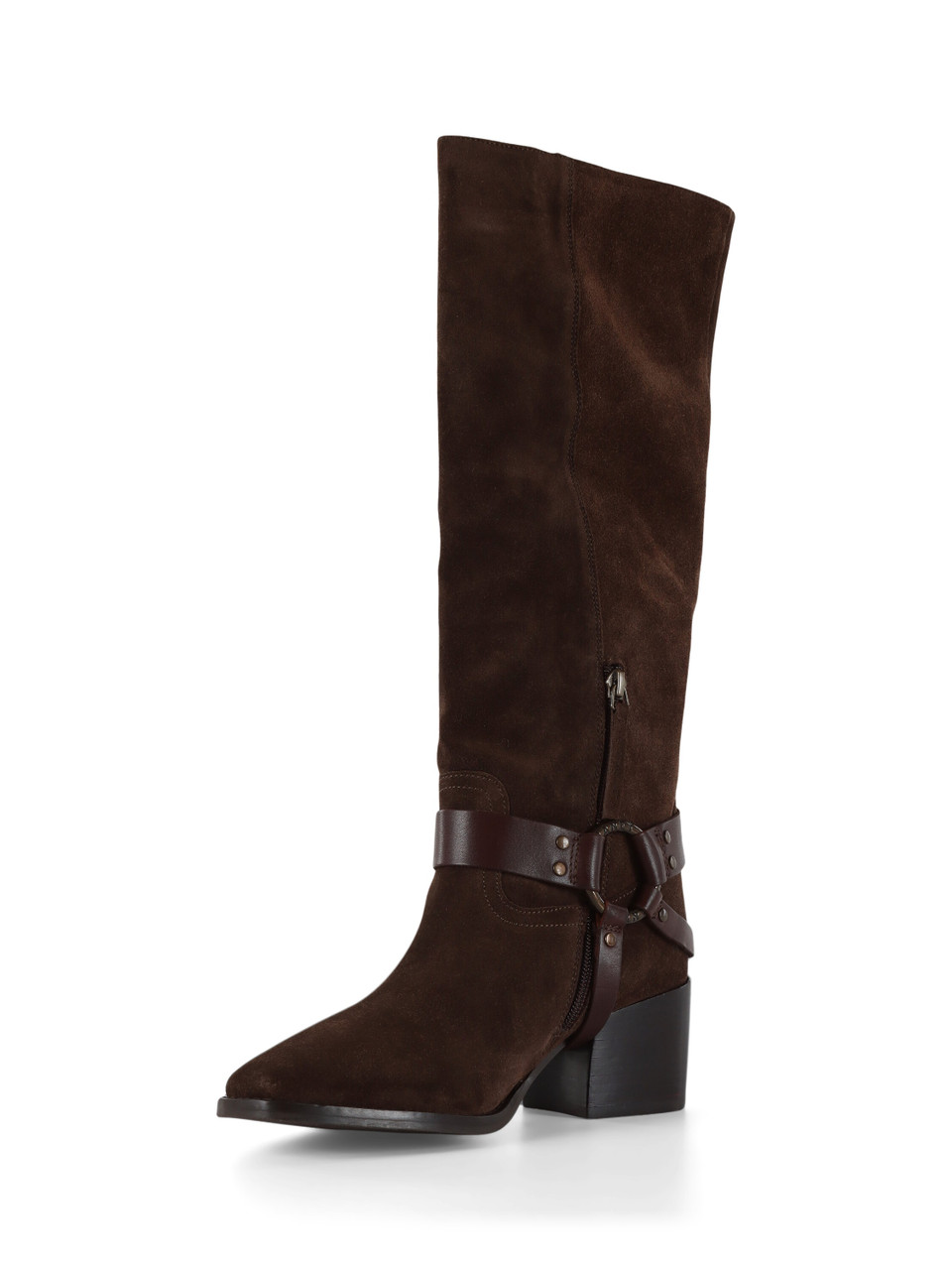 MARRONE | Stivali in suede J-515