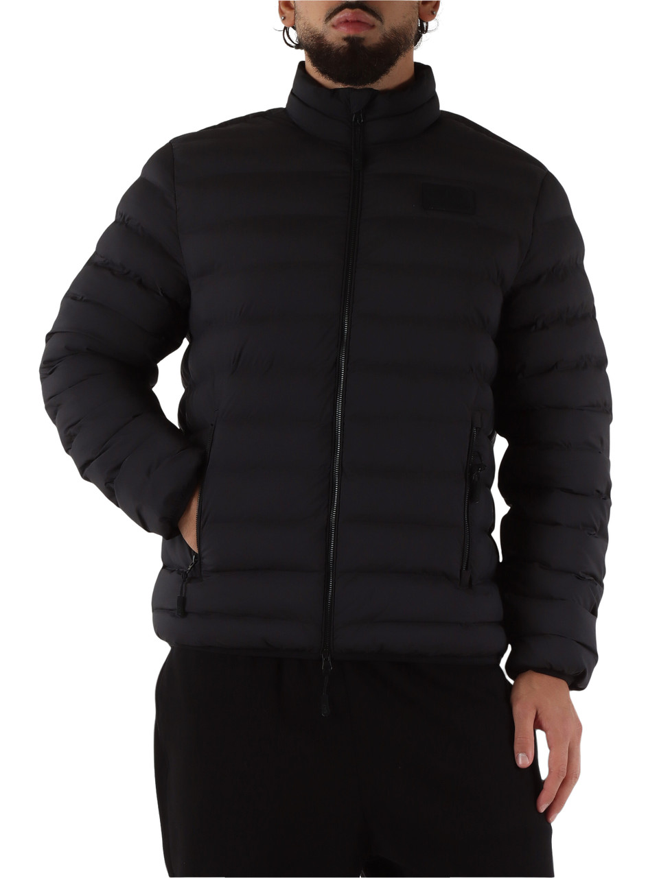 NERO | Giubbotto trapuntato regular fit con imbottitura Thermore