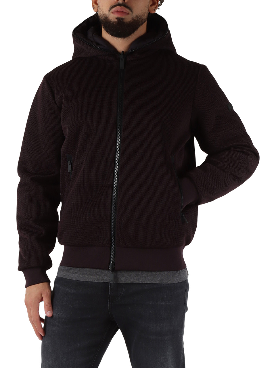 MERLOT | Giubbotto reversibile POLAR Tricotech con imbottitura Sofeelate