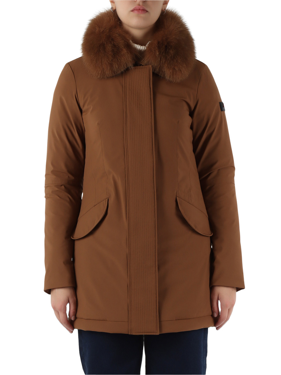 MARRONE CHIARO | Piumino sagomato DESMOT KL FUR