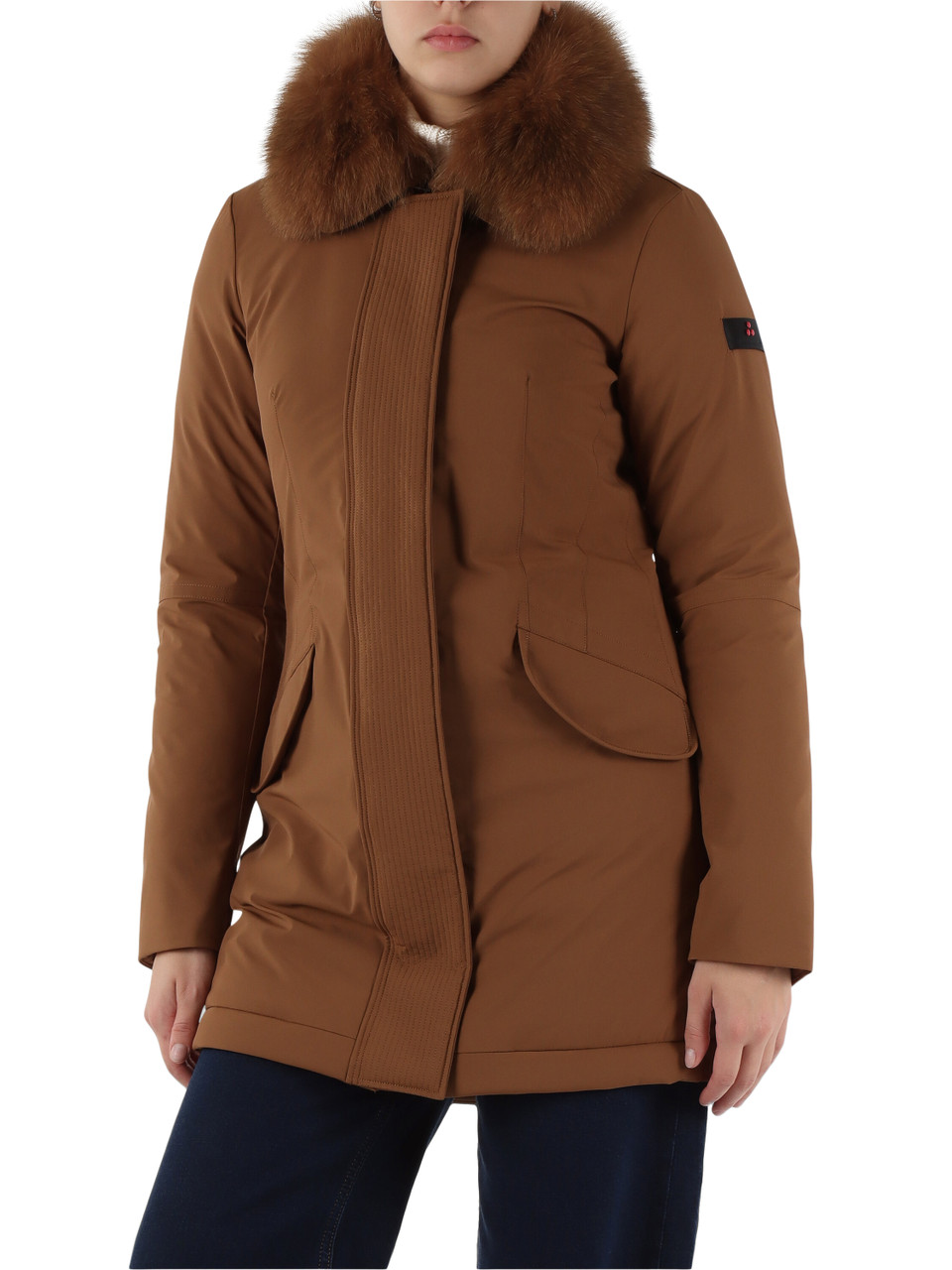 MARRONE CHIARO | Piumino sagomato DESMOT KL FUR