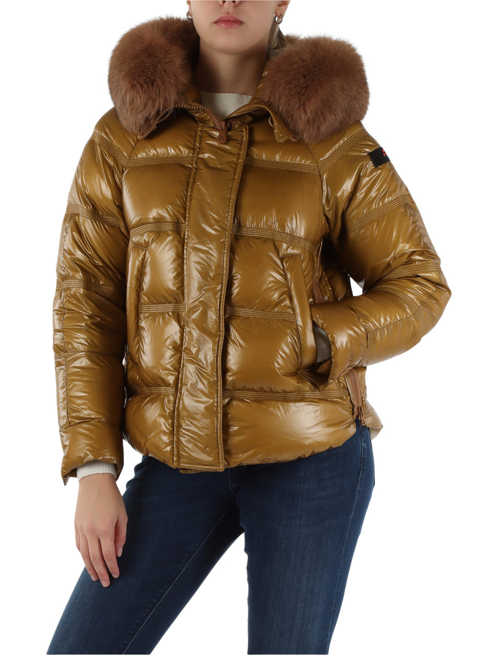 ORO | Piumino trapuntato con cappuccio TAKAN RP MID FUR