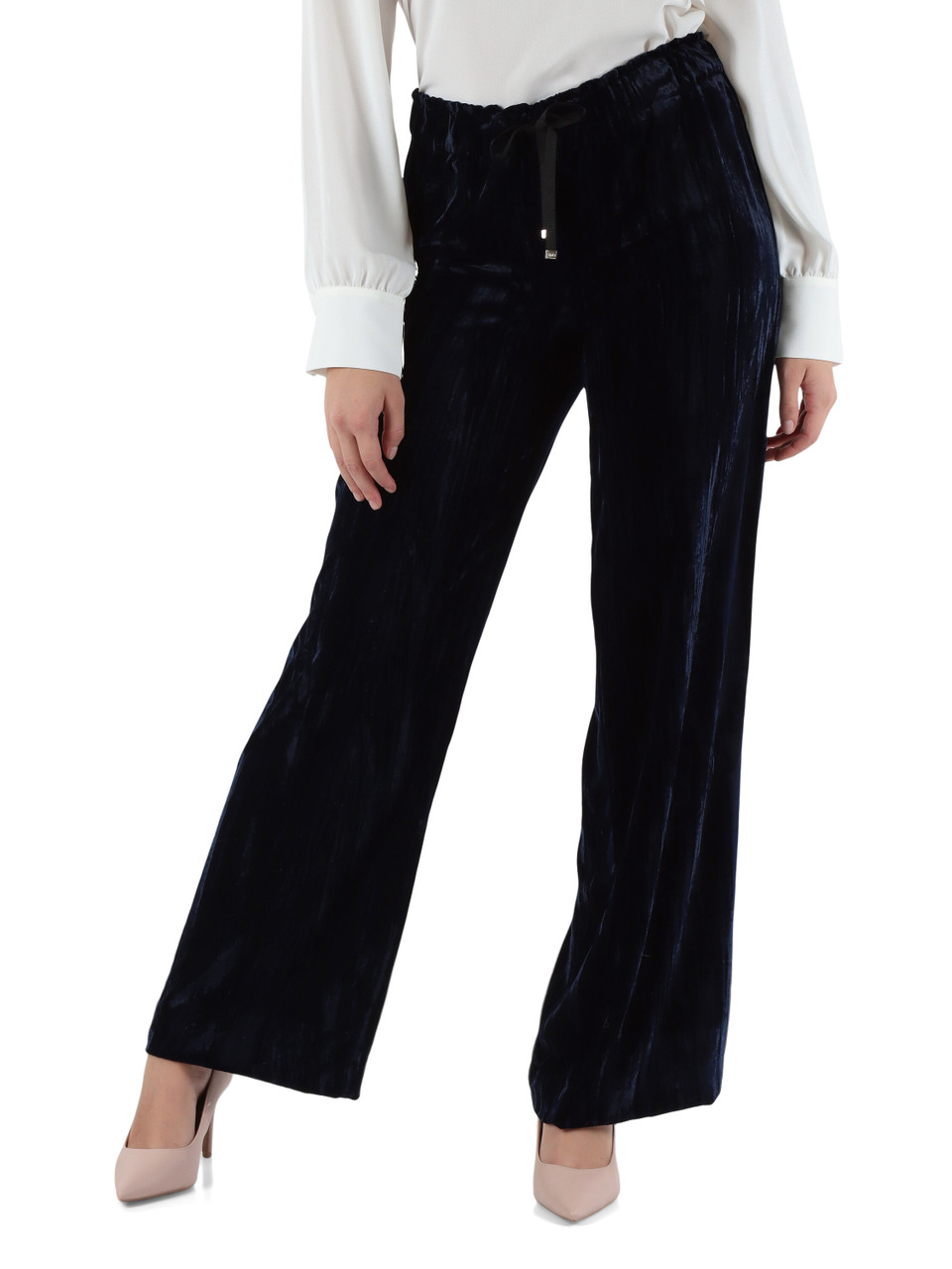 BLU | Pantalone taglio dritto in velluto