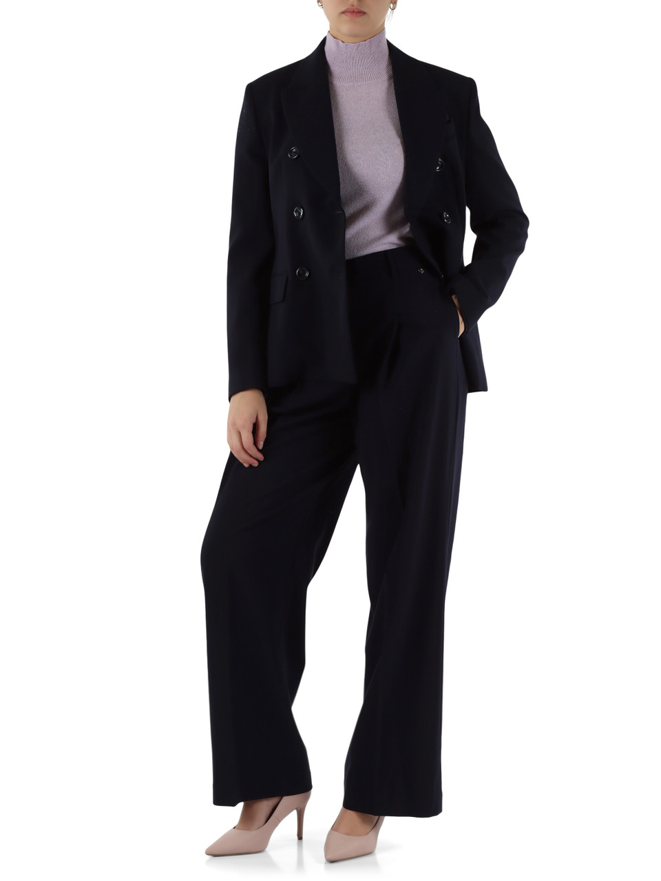 BLU SCURO | Giacca doppiopetto slim fit