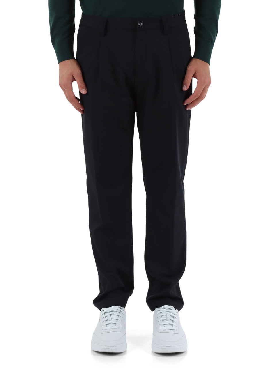 BLU SCURO | Pantalone Jogger fit BERLINO in tessuto tecnico