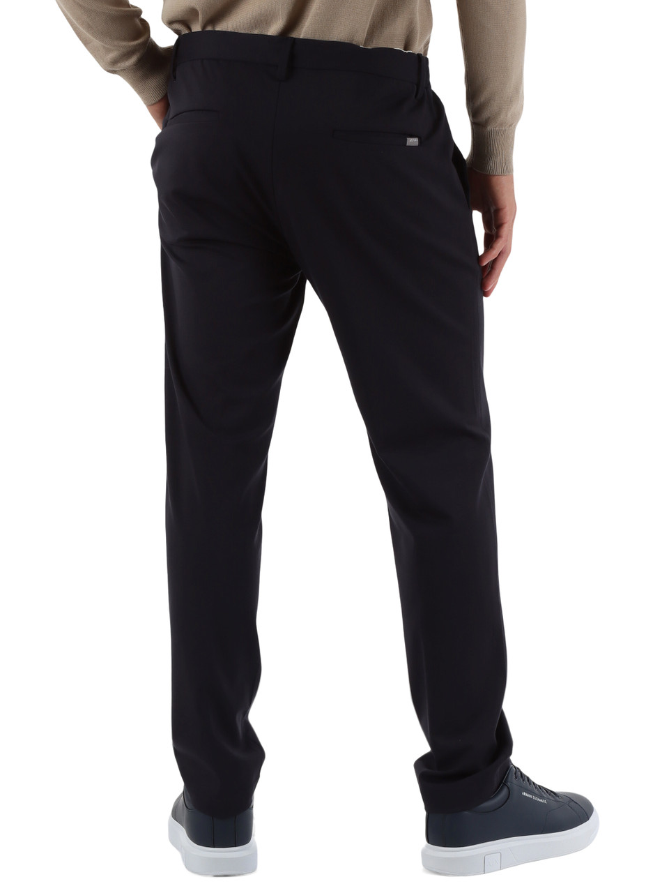 BLU SCURO | Pantalone Jogger fit BERLINO in misto rayon