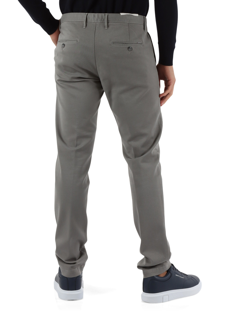 GRIGIO | Pantalone DAN Slim fit in cotone stretch