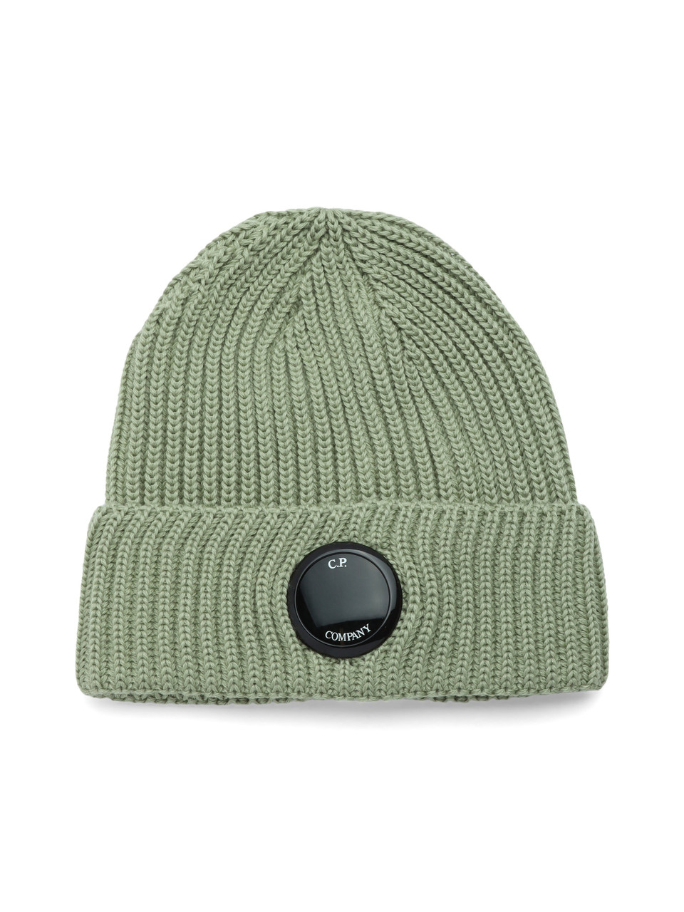 VERDE | Cappello in lana con logo frontale