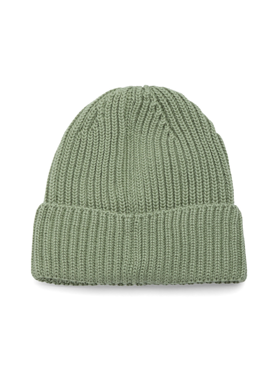 VERDE | Cappello in lana con logo frontale