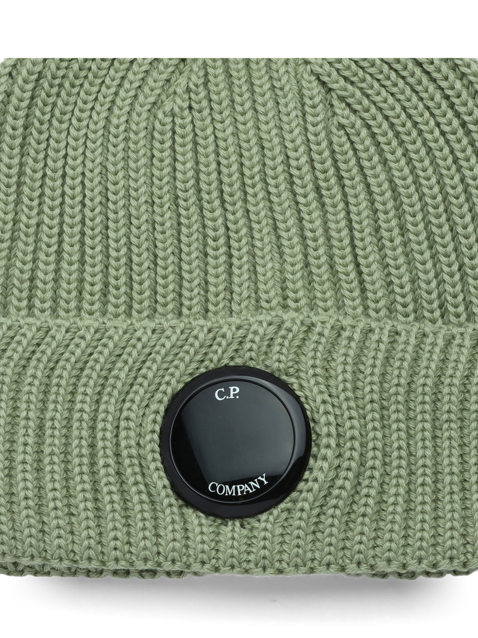 VERDE | Cappello in lana con logo frontale