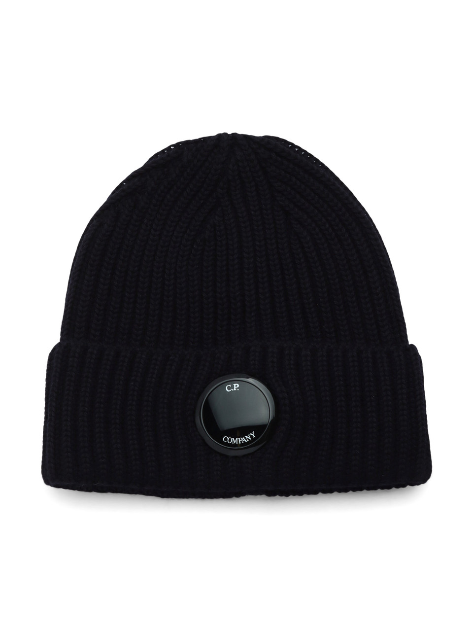 BLU SCURO | Cappello in lana con logo frontale