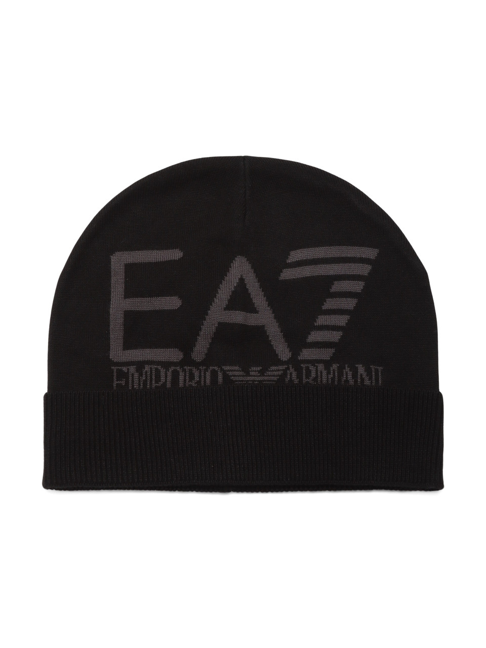 NERO | Cappello in maglia con motivo logo