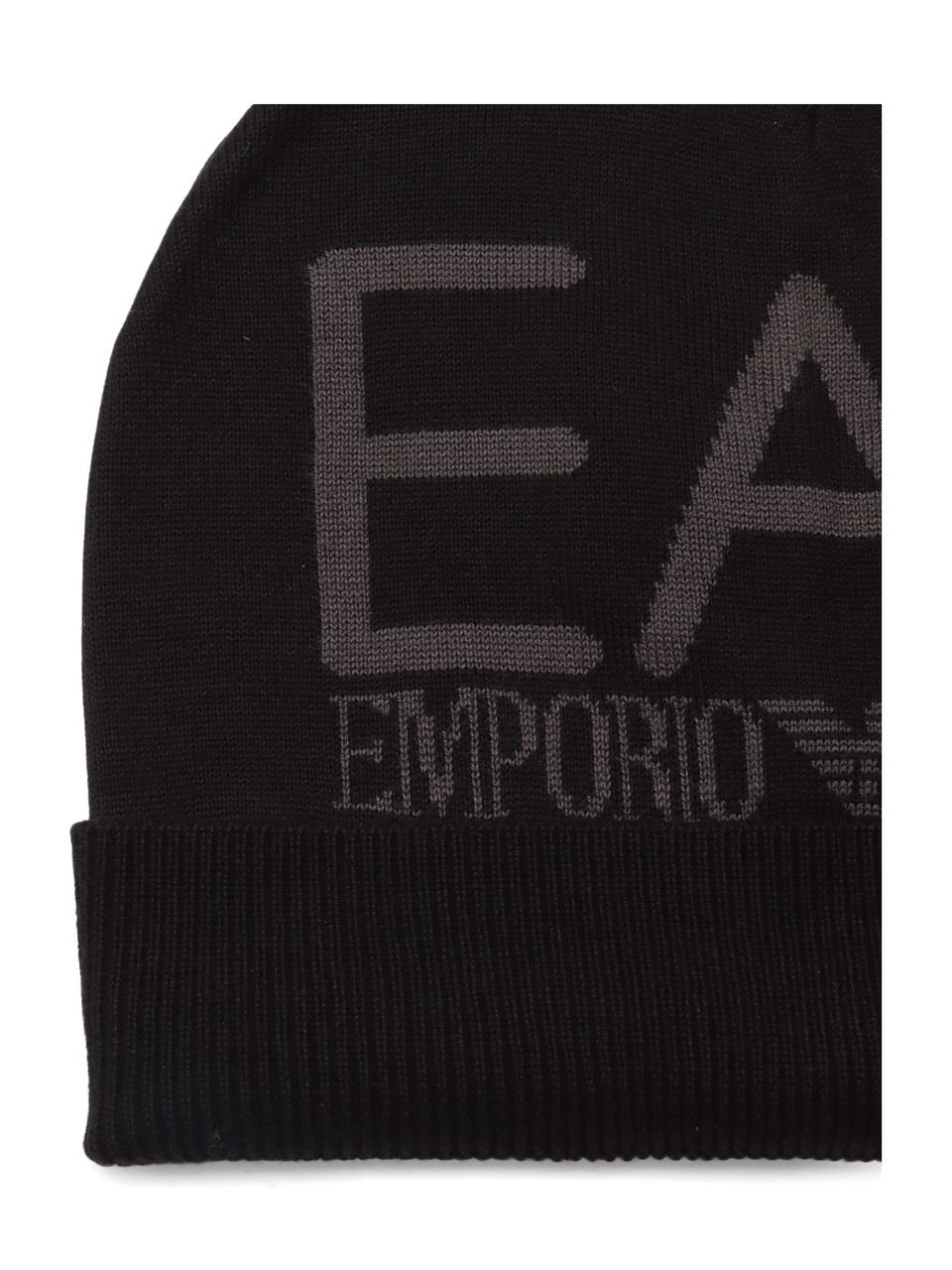 NERO | Cappello in maglia con motivo logo