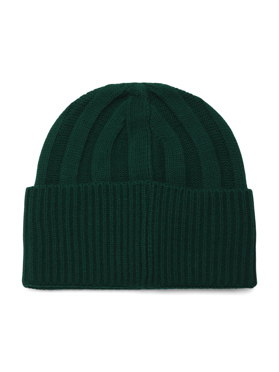 VERDE | Cappello a coste con patch logo frontale