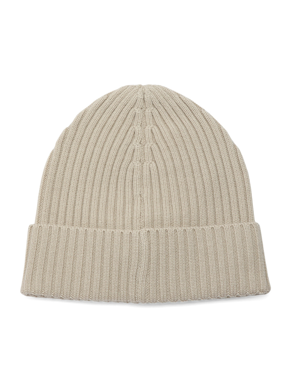 BEIGE | Cappello in lana vergine con scritta logo