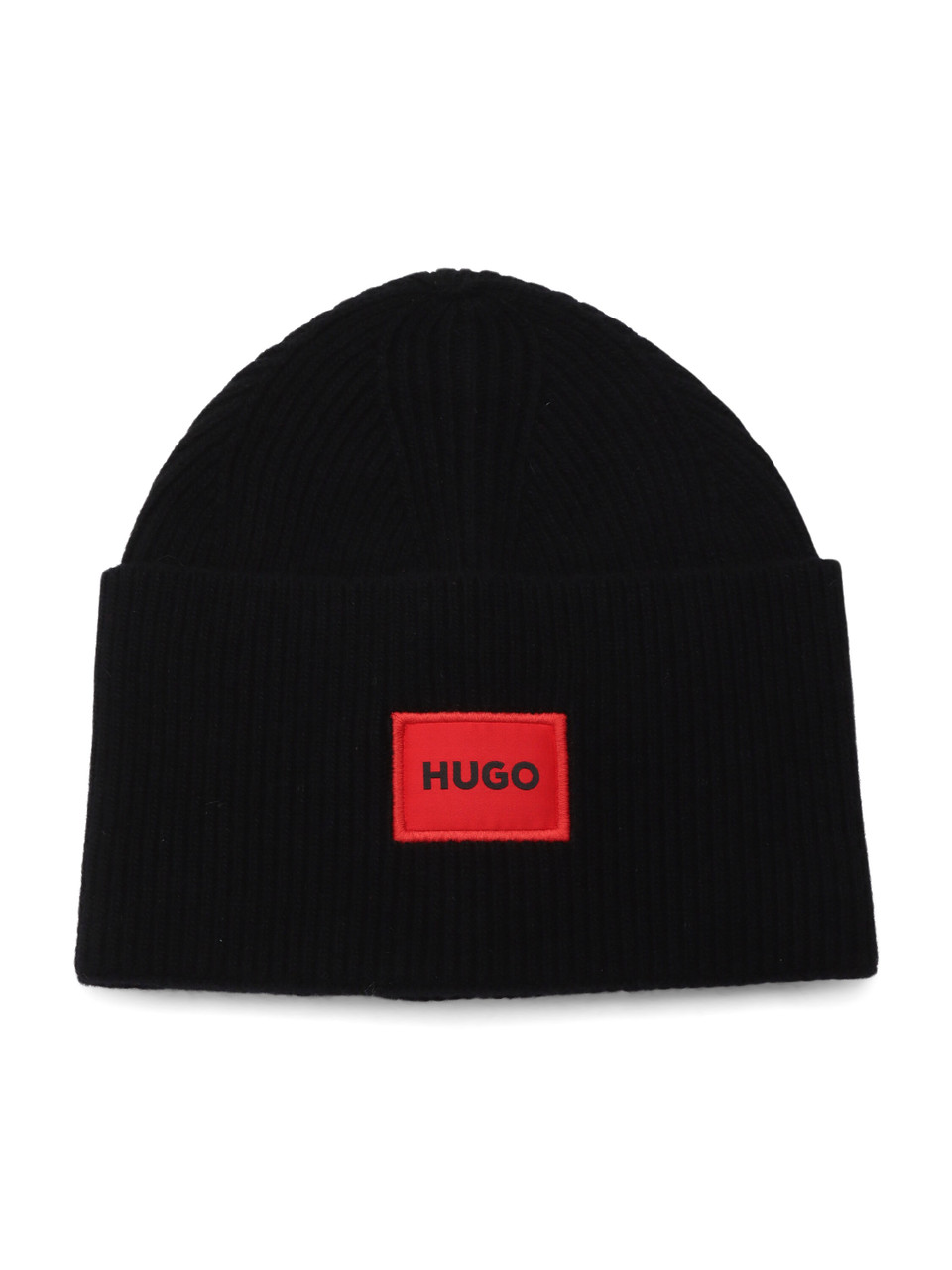 NERO | Cappello in misto lana con patch logo