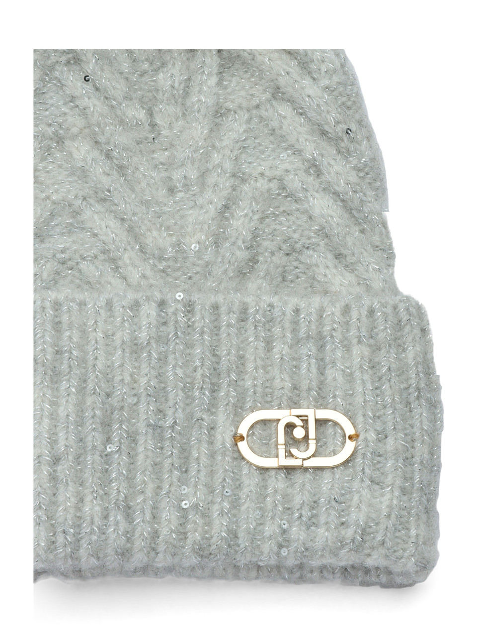 GRIGIO | Cappello in misto lana con micro paillettes