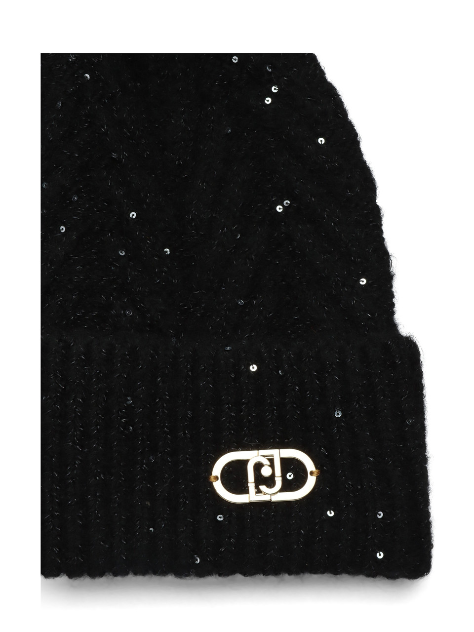 NERO | Cappello in misto lana con micro paillettes