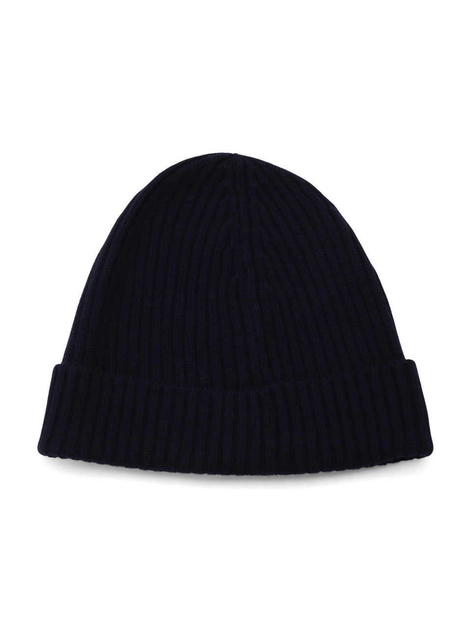 BLU SCURO | Cappello in lana con patch logo