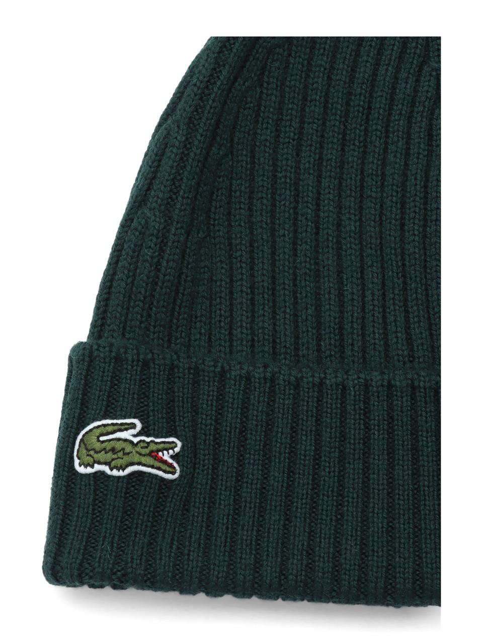 VERDE SCURO | Cappello in lana con patch logo