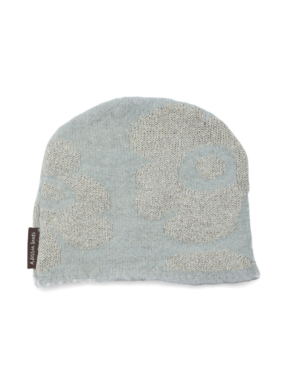 GRIGIO | Cappello in misto lana e alpaca con motivo lurex
