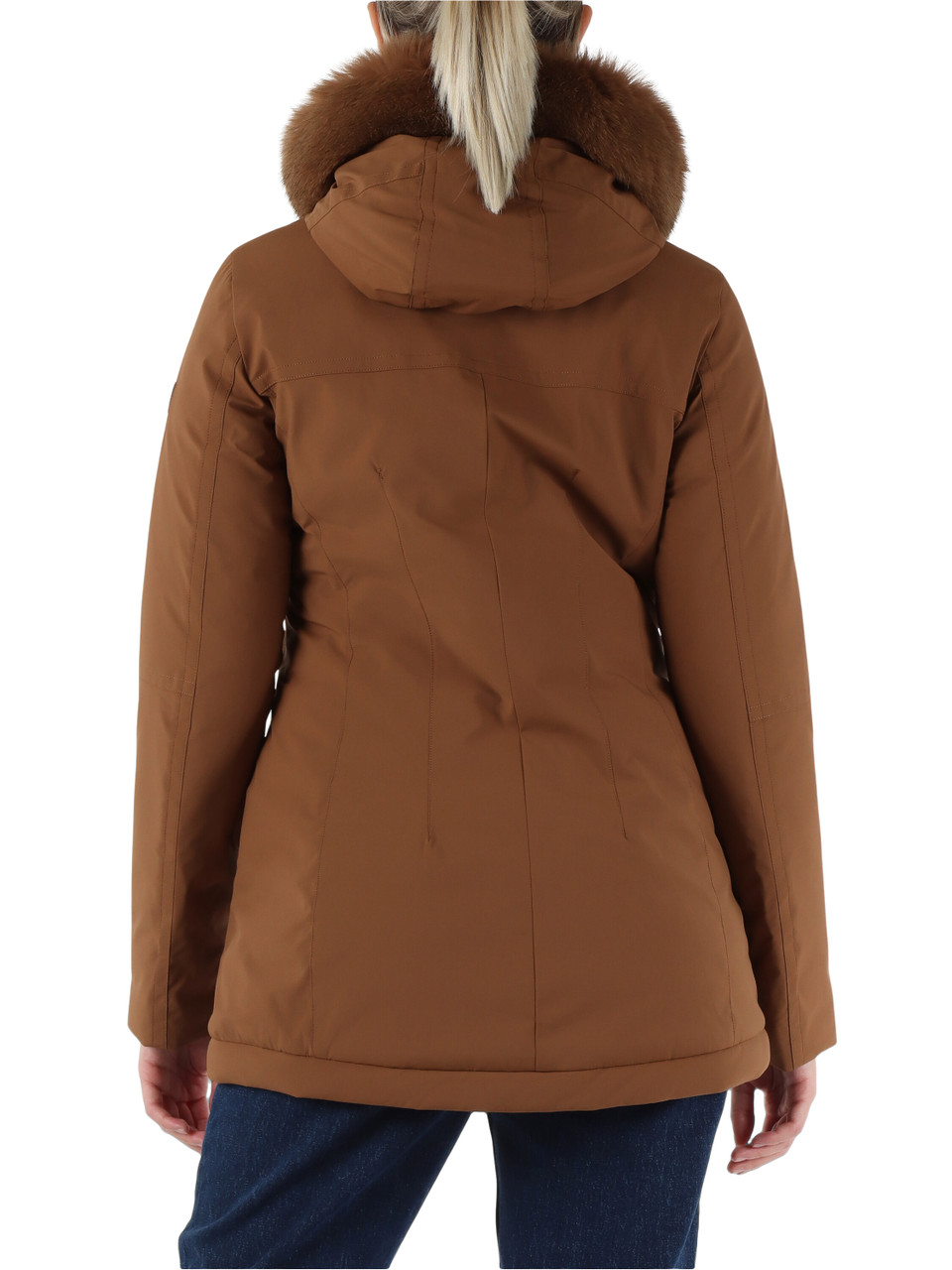 MARRONE CHIARO | Piumino in tessuto stretch DONNET KL FUR