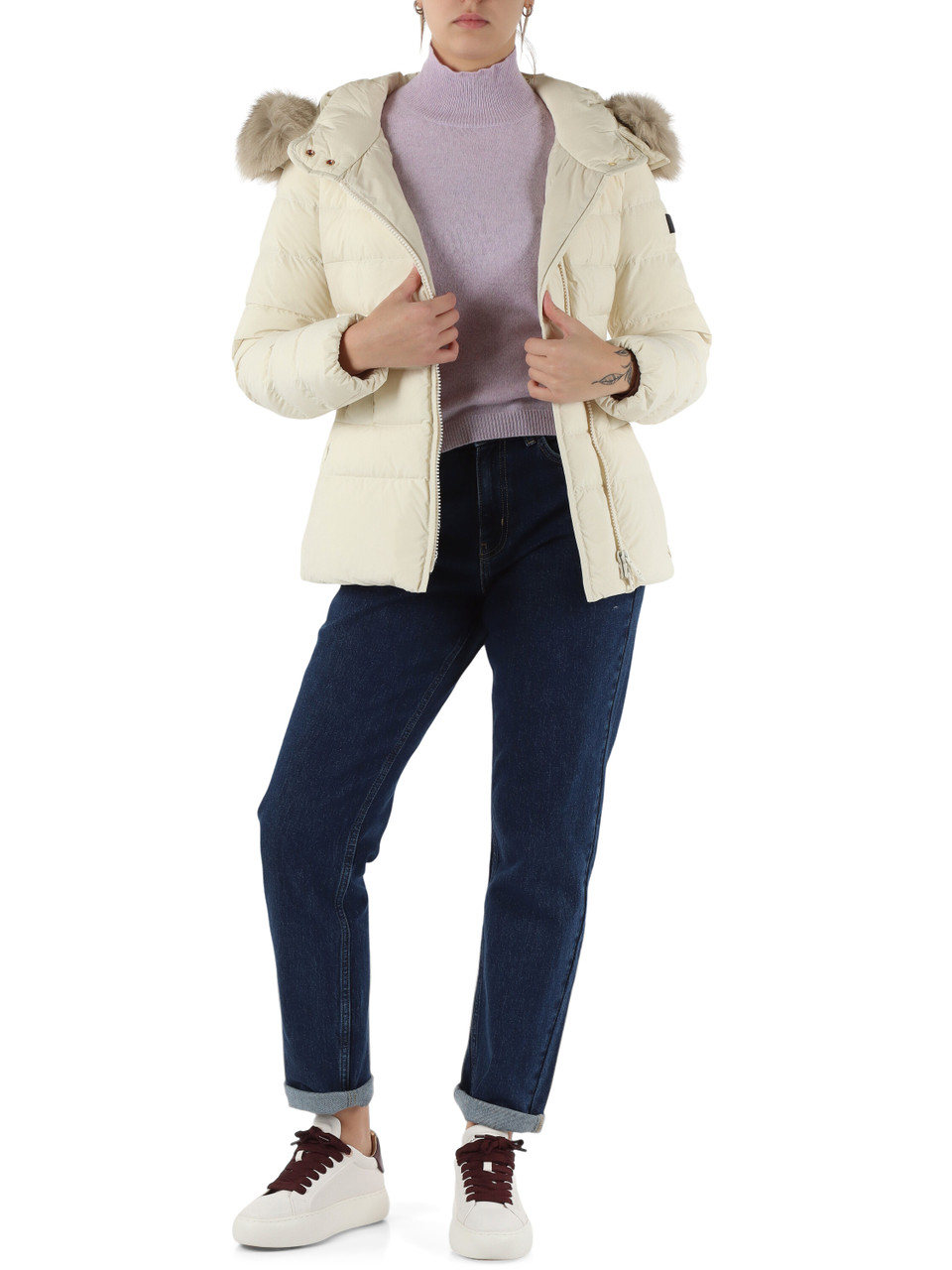 BEIGE | Piumino trapuntato TURMALET ML 06 FUR