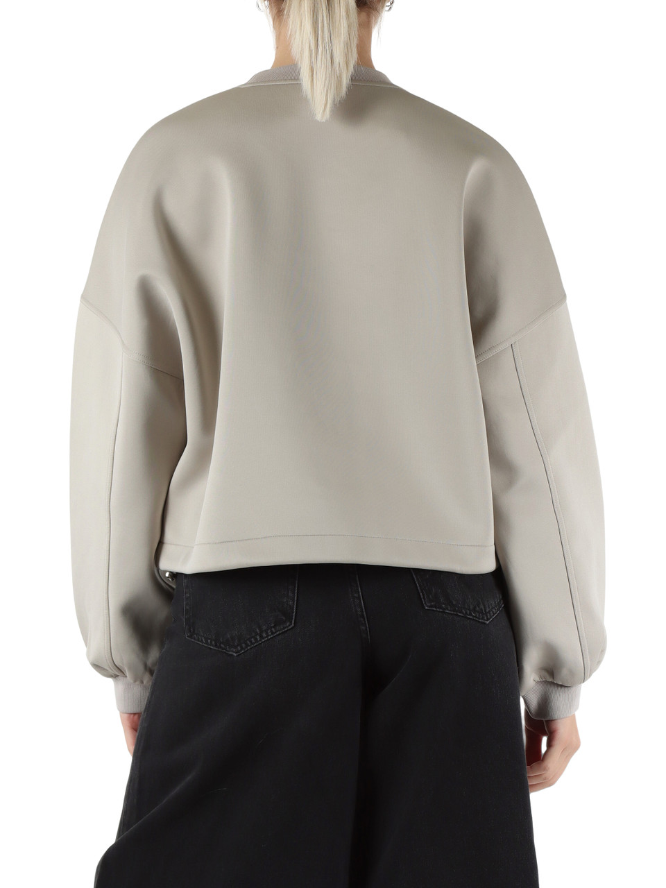 GRIGIO | Felpa in neoprene tecnico BIBIANA