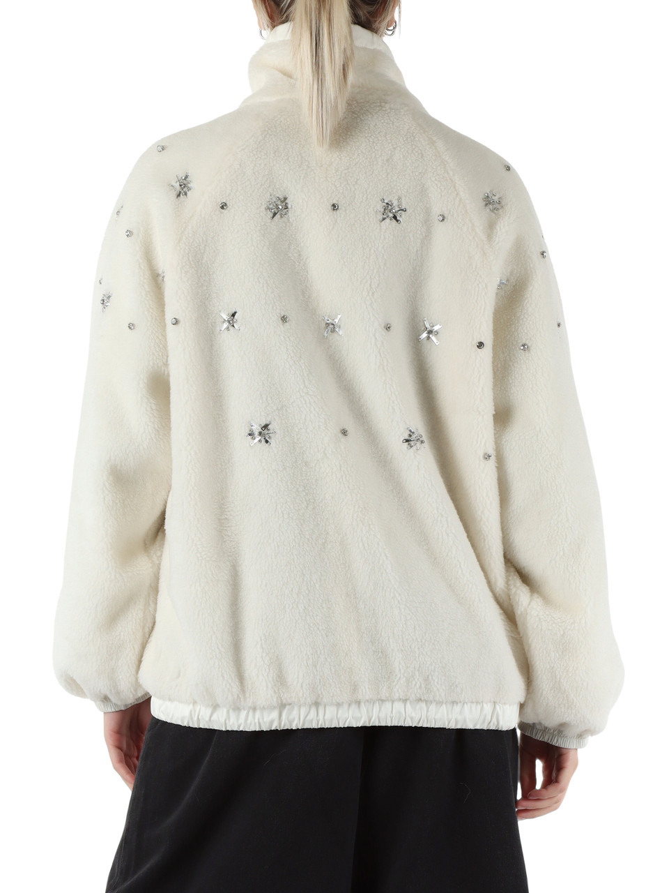 OFF WHITE | Giubbotto bomber effetto teddy GRACIANA