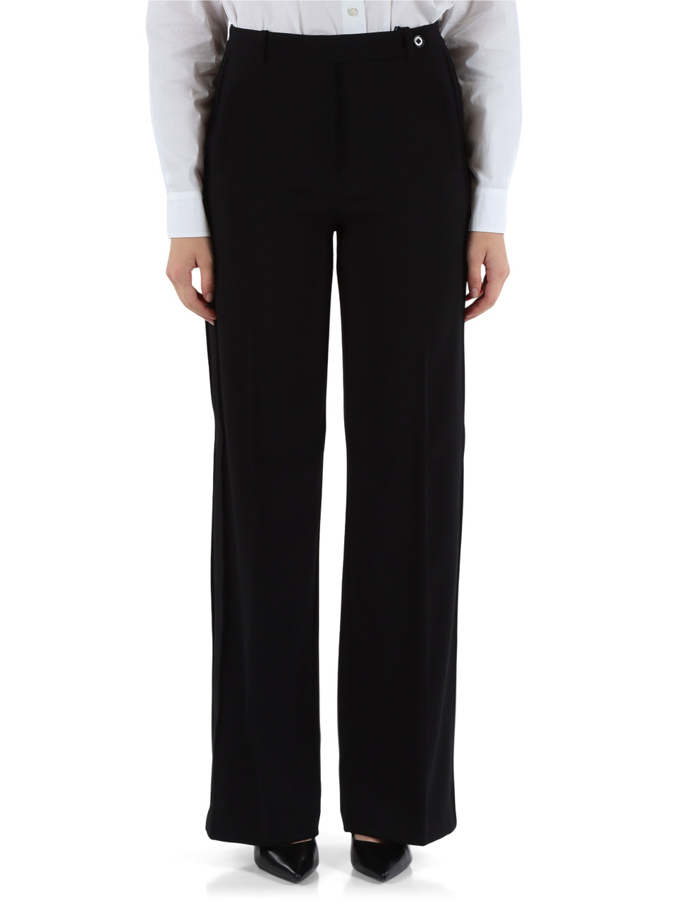 NERO | Pantalone in crepe stretch RUFA