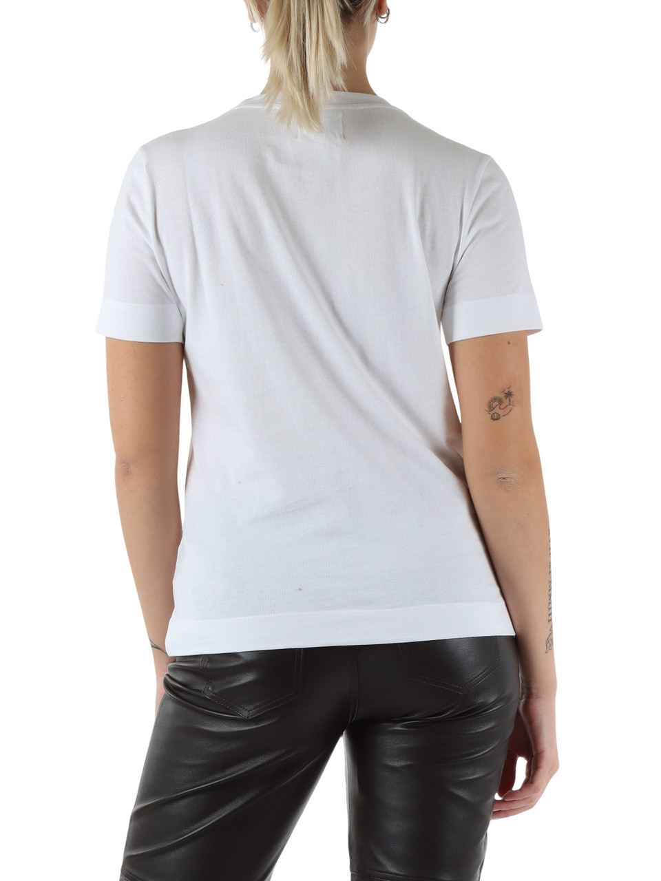 BIANCO | T-shirt in cotone con stampa frontale