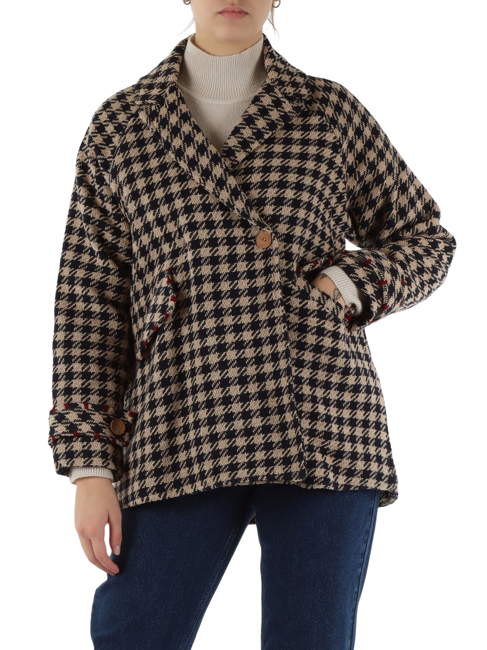 BEIGE | Cappottino in cotone e lana