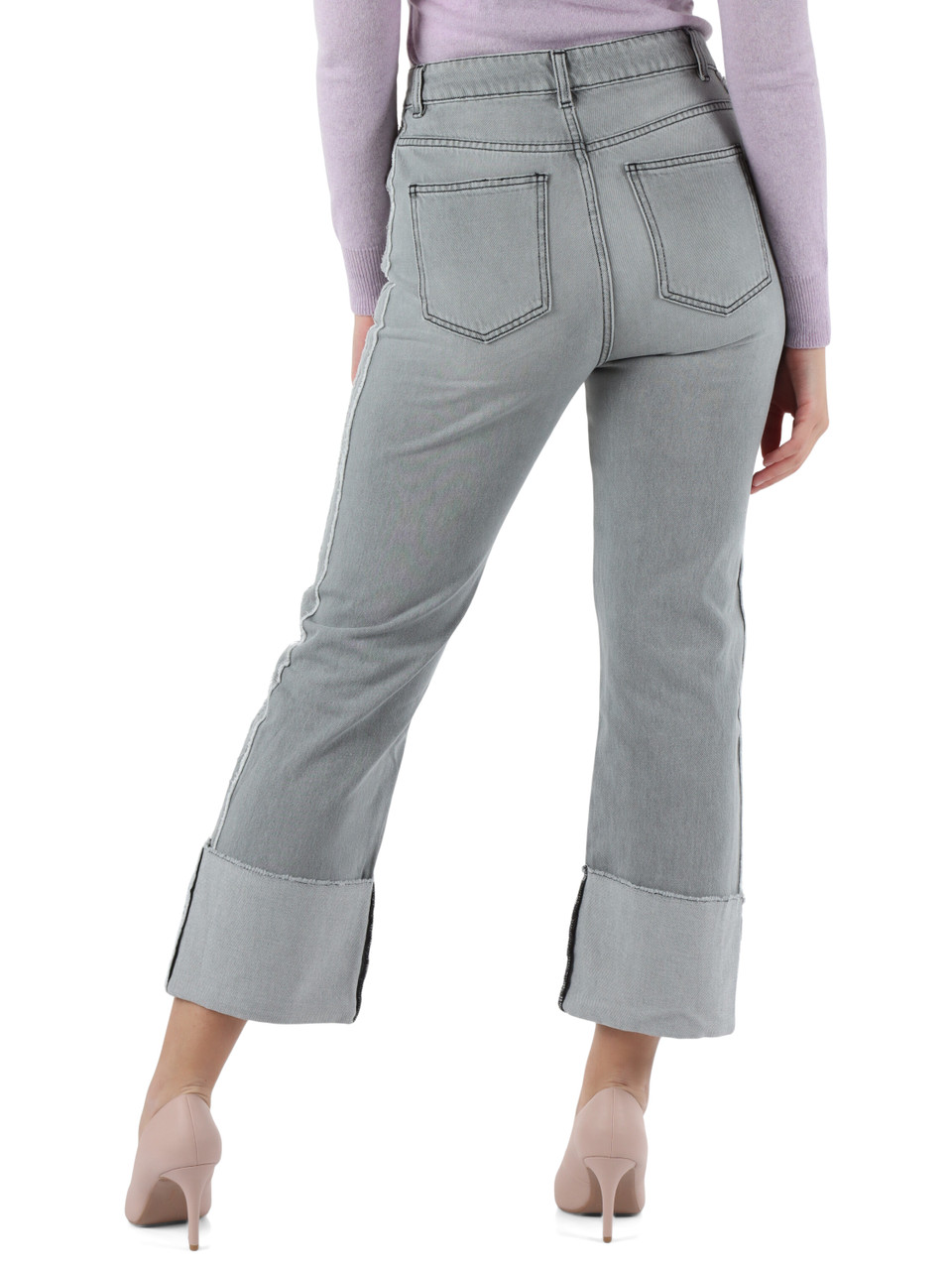 GRIGIO | Pantalone jeans quattro tasche