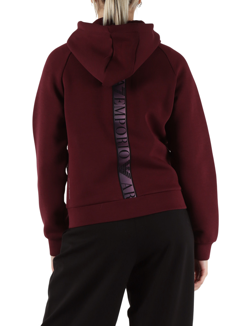 BORDEAUX | Felpa NATURAL VENTUS 7 con zip e cappuccio