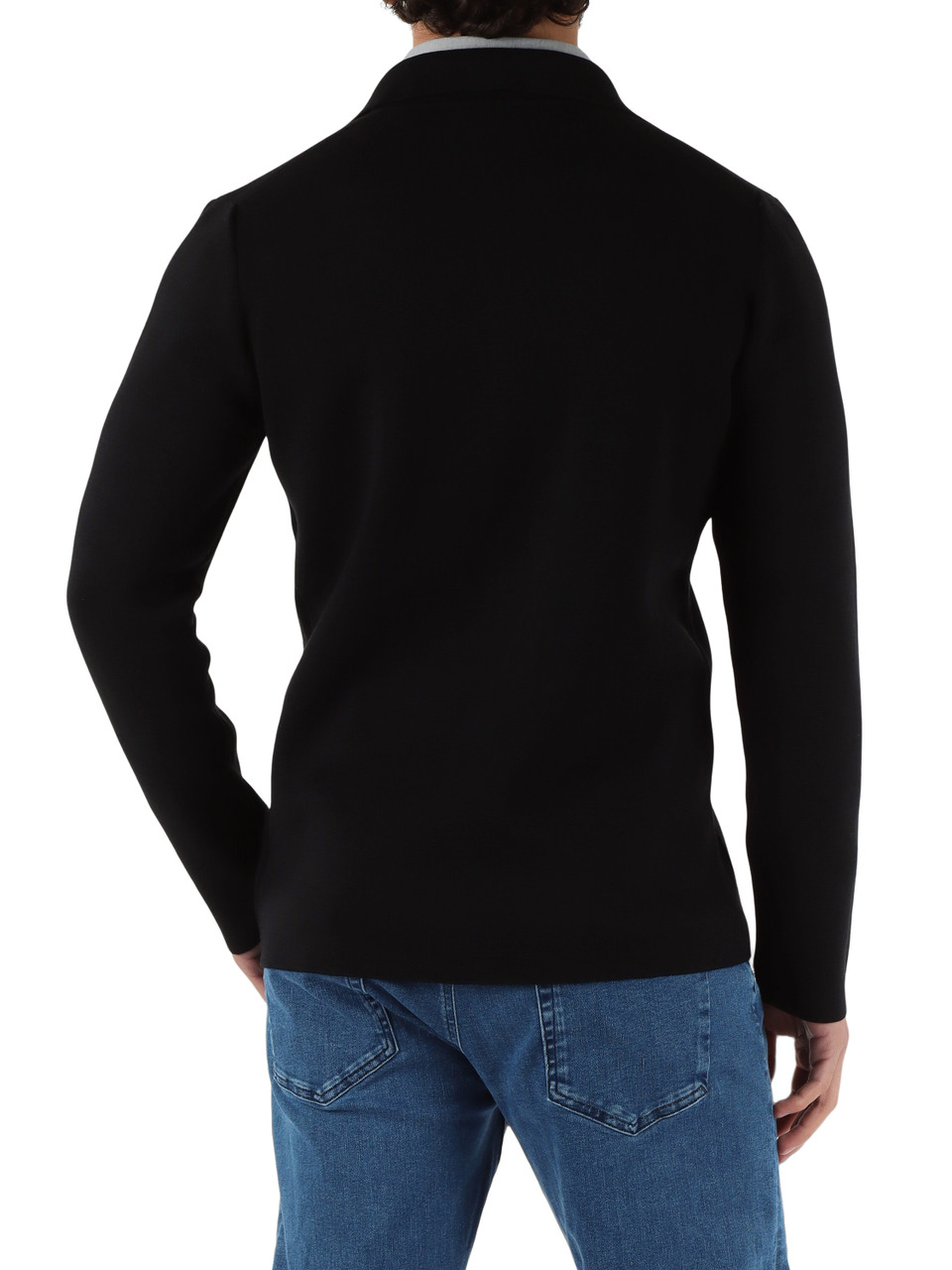 NERO | Giacca in maglia di misto lana