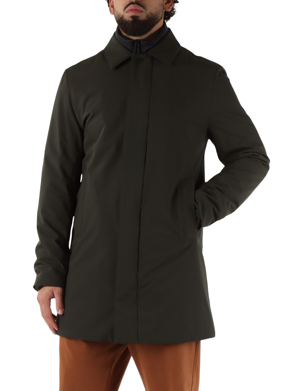 VERDE | Giaccone Second Skin con pettorina rimovibile