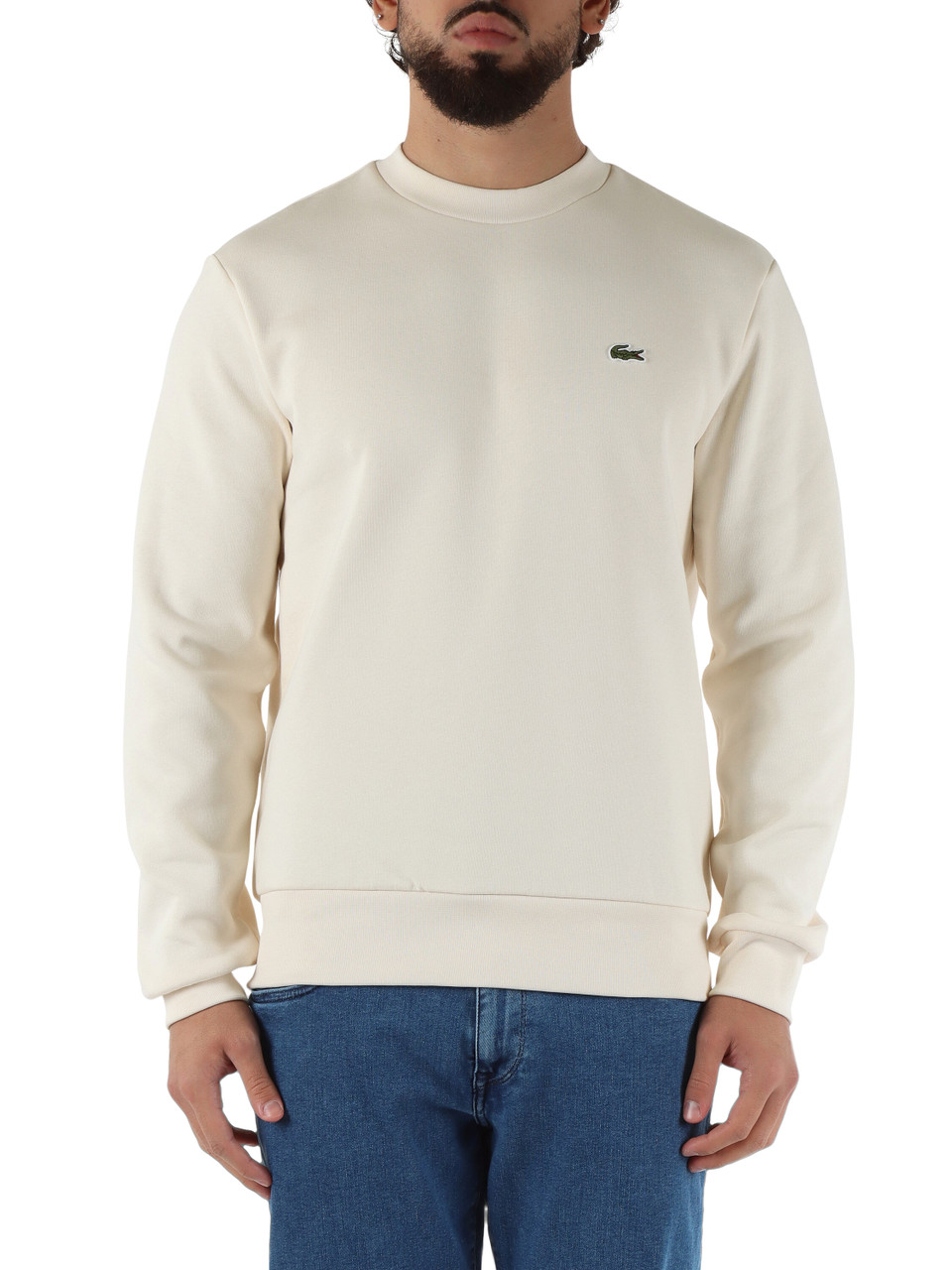 PANNA | Felpa girocollo classic fit in misto cotone