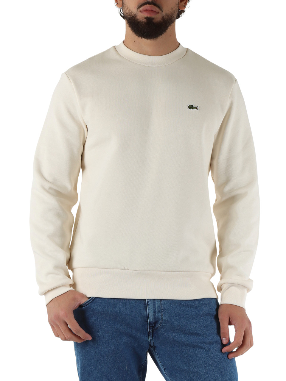 PANNA | Felpa girocollo classic fit in misto cotone