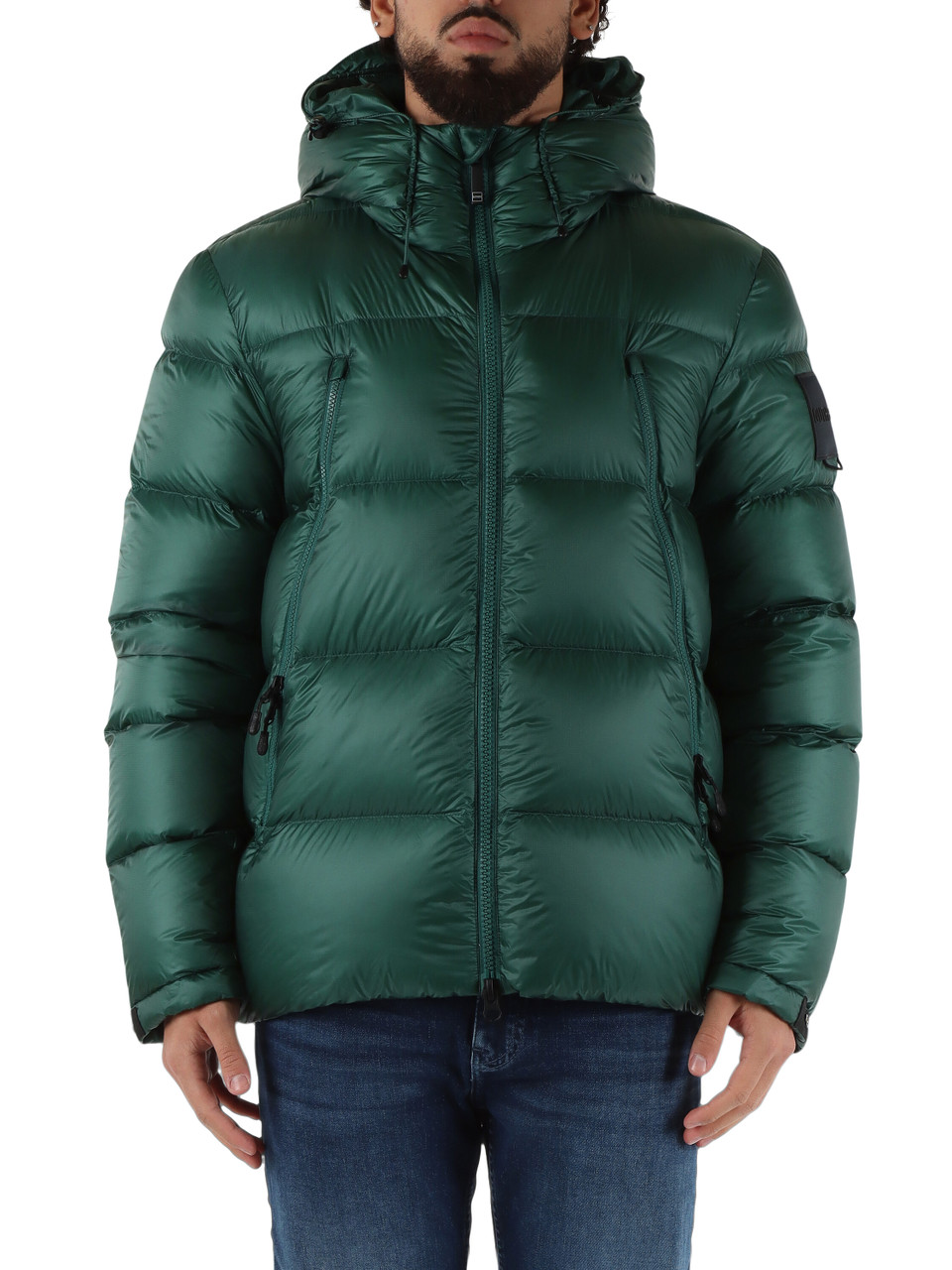 VERDE | Piumino trapuntato con cappuccio STRIFE