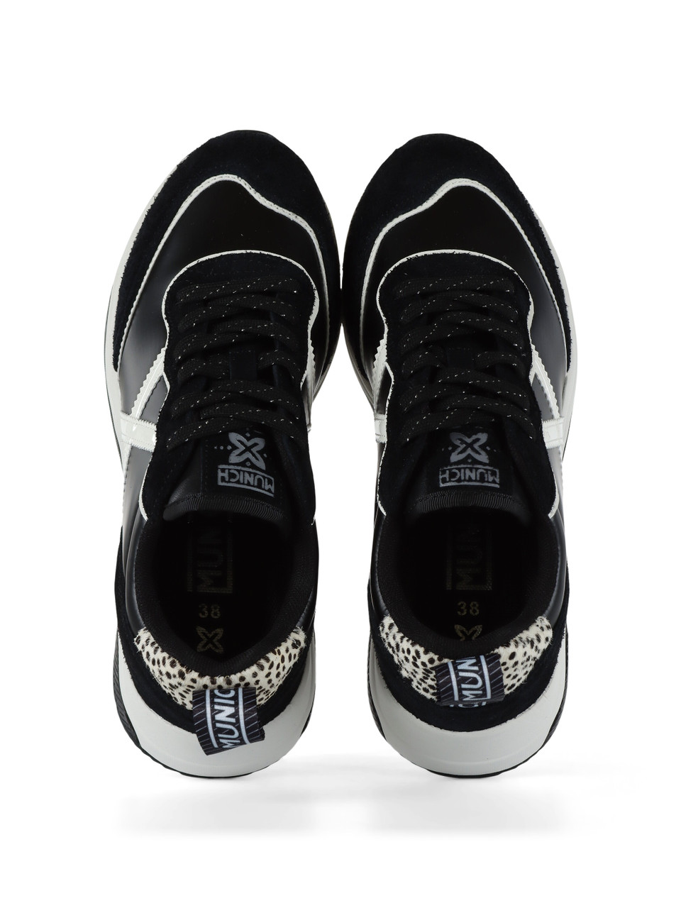 NERO | Sneakers in pelle e tessuto WAVE 176