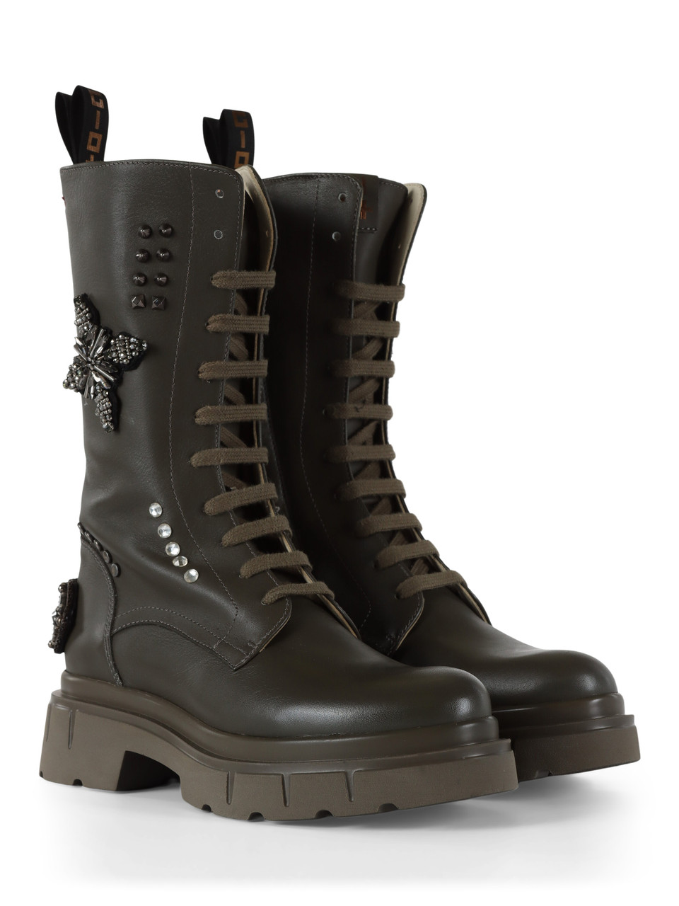 VERDE MILITARE | Stivaletti in pelle CORA12A